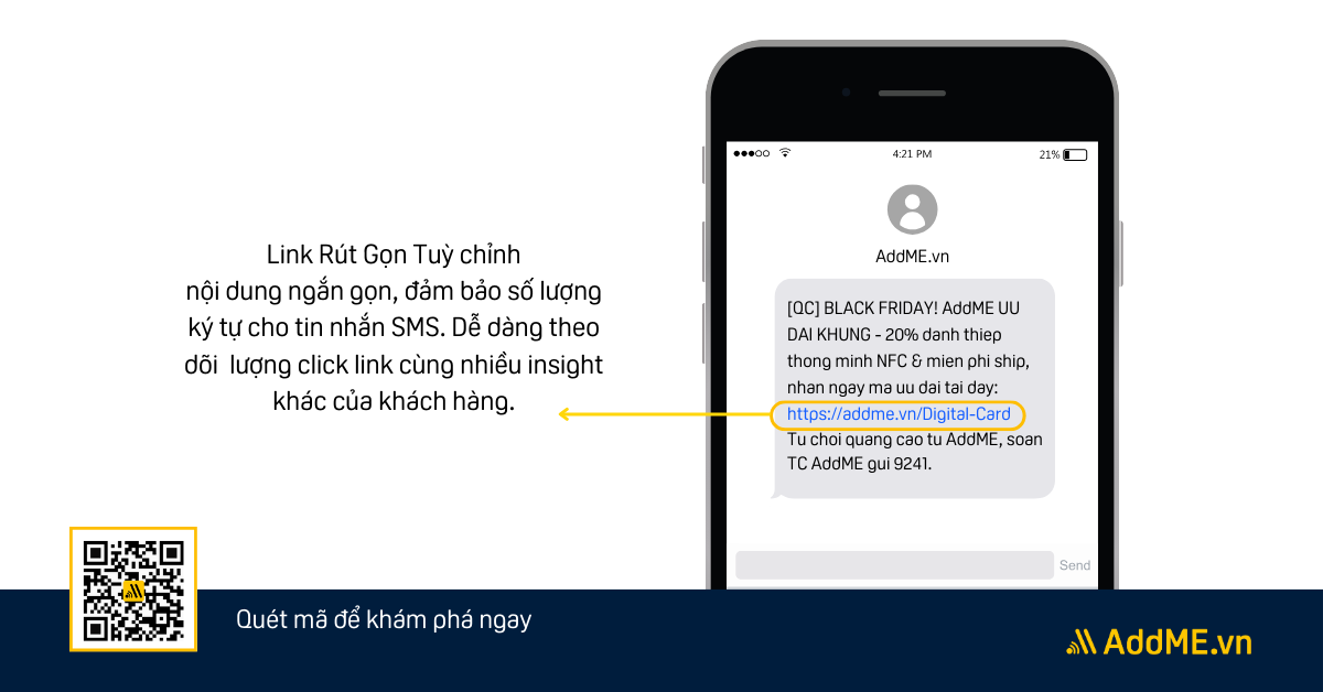 Cách rút gọn link cho quảng cáo SMS 