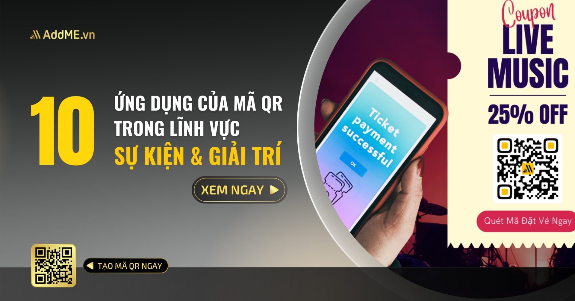 Ứng dụng của mã QR code trong sự kiện và giải trí