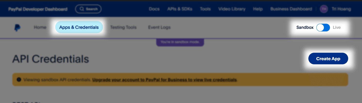 Cấu hình cổng thanh toán Paypal