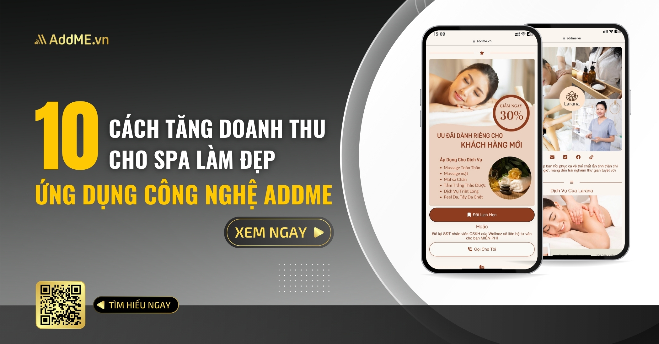 10 CÁCH TĂNG DOANH THU SPA ỨNG DỤNG CÔNG NGHỆ ADDME