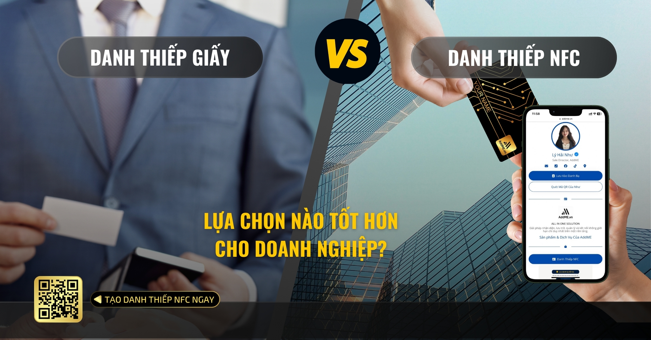 SO SÁNH DANH THIẾP GIẤY & DANH THIẾP NFC LỰA CHỌN NÀO TỐT HƠN CHO DOANH NGHIỆP