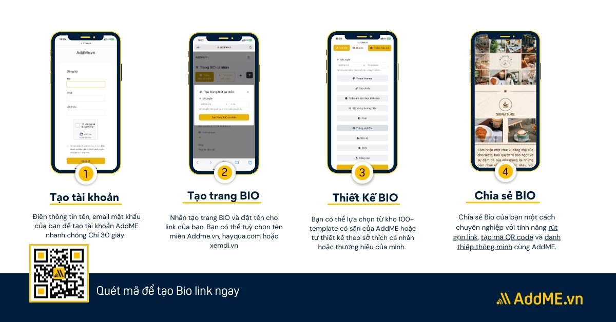 cach thiet ke bio link cho nganh FB3 5 CÁCH THIẾT KẾ BIO LINK CHO NGÀNH F&B ẤN TƯỢNG TĂNG DOANH SỐ